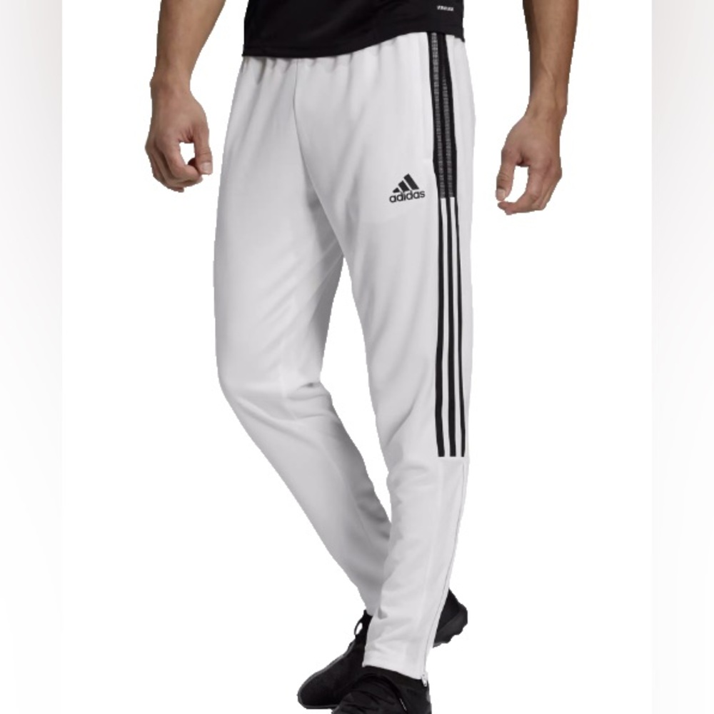 🆕 ADIDAS Men's White Tiro Soccer Track Pants
